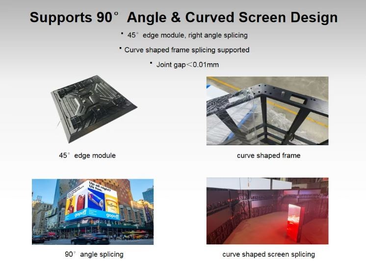 Curved Exterior Building 3D Billboard Big Screen Video Led Image Display P3.9 Fixed Advertising Screen Display Outdoor