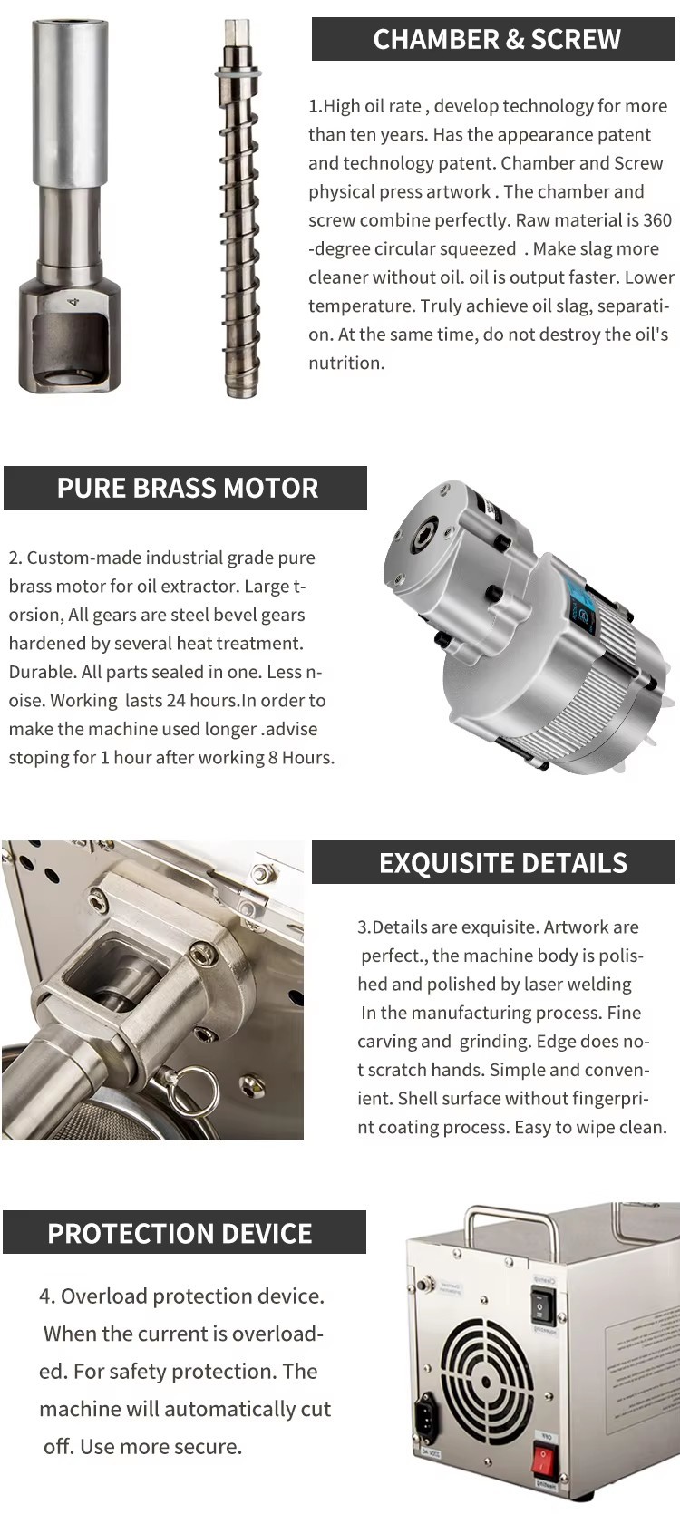 Screw Press Oil Expeller Home use Small Coconut Sesame Soybean Peanut Avocado Palm Cold Oil Press Machine