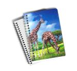 Amazing Dinosaur 3D Lenticular Spiral Notebook Cover Eco - Friendly