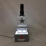 Whisky Alcohol Display Acrylic Bottle Glorifiers LED Light Base