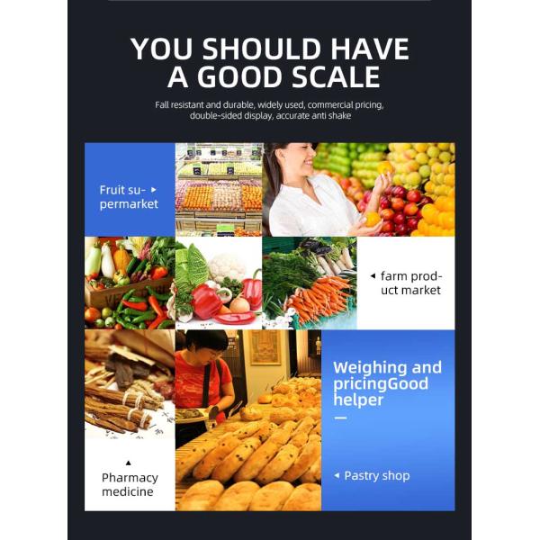 1g Accuracy ABS Material Digital Electronic Bench Scale with LED/LCD Display 40kg Capacity Customizable in Other Colors