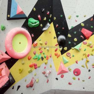 China NO Inflatable Indoor Outdoor Rock Climbing Walls With Climbing Holds wholesale