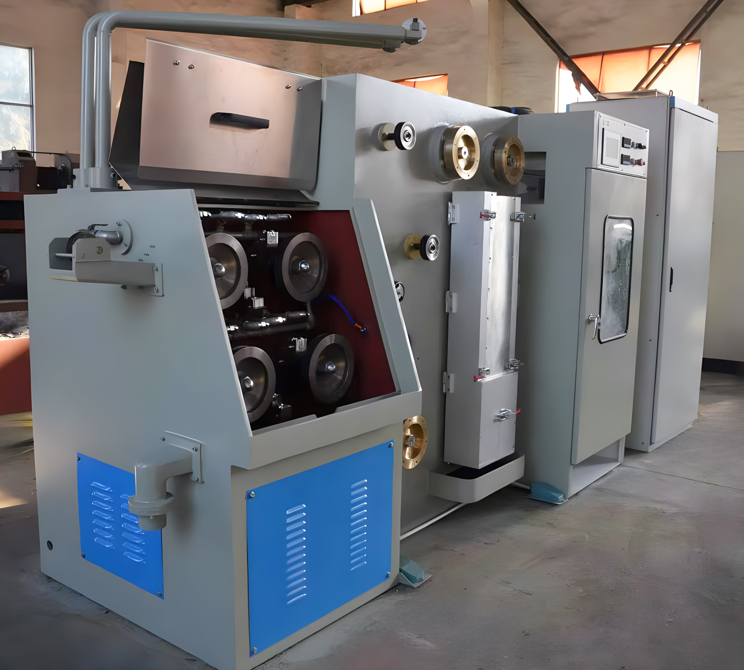 Continuous Annealing Fine Copper Wire Drawing Machine For Electronics Manufacturing