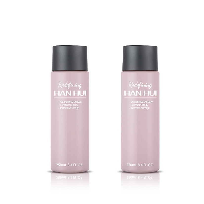Eco Friendly PET PCR Plastic Cosmetic Bottles 250ML With 24/410 Neck Size