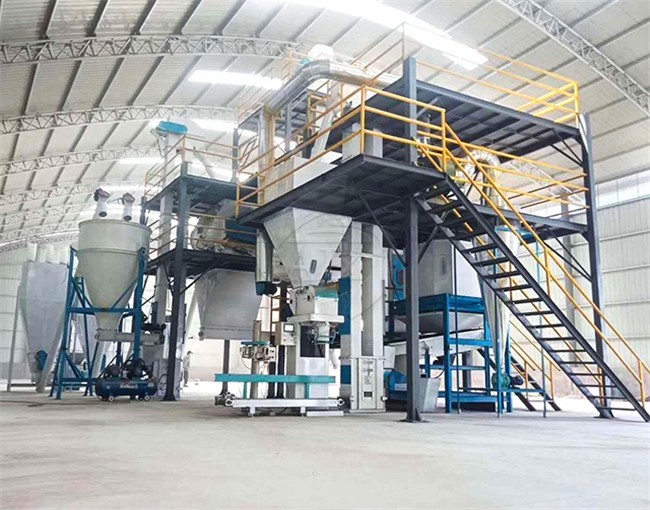Automatic Chicken Feed Production Machine , 12T/H Animal Feed Processing Plant