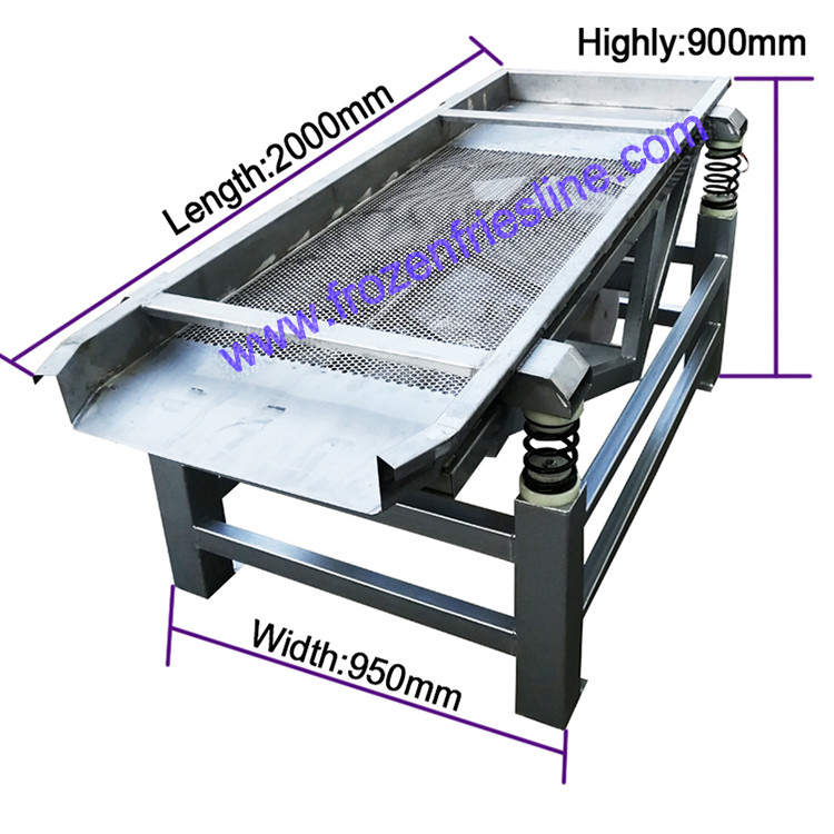 220v Deoiling French Fries Potato Chips Dryer 500kg/H Vibration Feeding