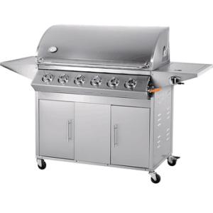 China Factory price kitchen bbq easy grill slow burning 4 burners natural gas bbq grill wholesale