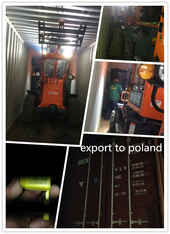 1.0 ton well made mini loader with single cylinder diesel engine used for construction