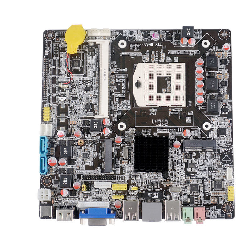 PCWINMAX HM65 Industrial Motherboard LGA988 DDR3 Momory Slot 8G Industrial Mini ITX Board for Intel 2 3rd