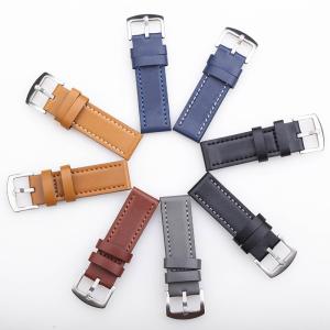 China ALK Vintage Cow Leather Watch Band Bracelet multicolors Strap pin buckle Watchband belt accessories brown 18mm 20mm 22 wholesale