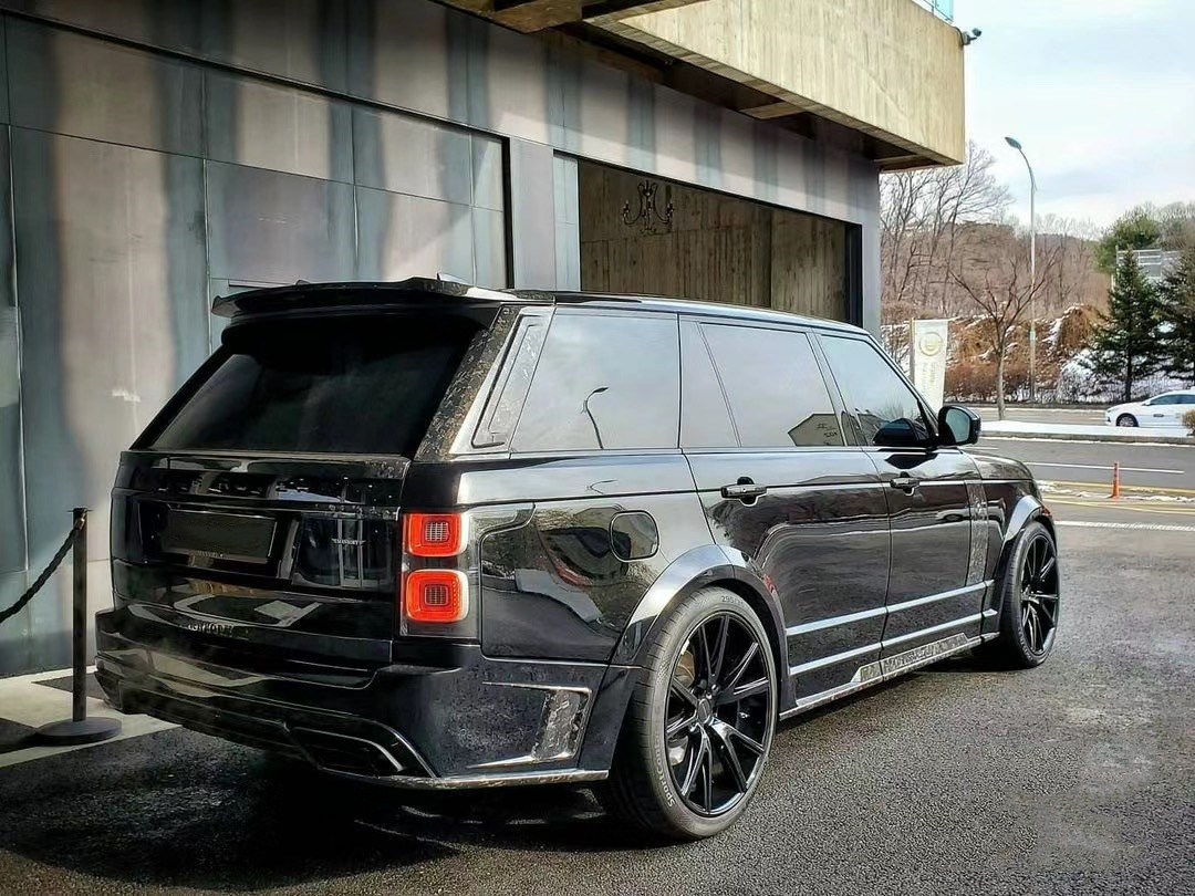 Black Range Rover Bodykits 240mm Carbon Fiber Widebody Kit 2019-