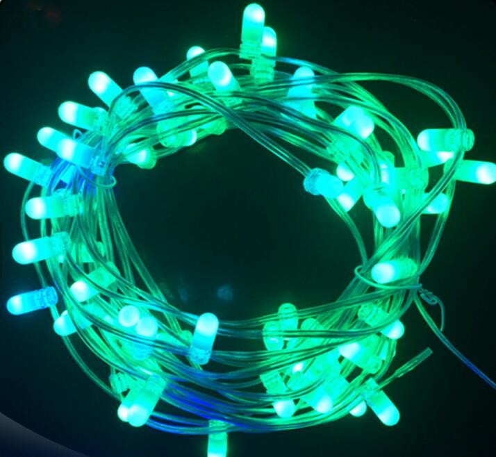 100m string light ip65 waterproof outdoor xmas rainbow diwali firefly rice led lights chain for party