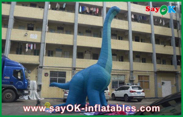 10m Blue Large Inflatable Dinosaur PVC Waterproof Blow Up Cartoon Characters