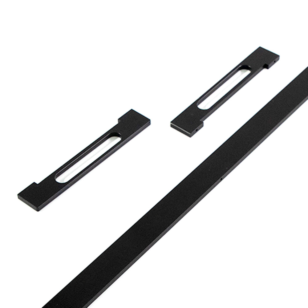 220mm Aluminium Furniture Handles Black Sliding Cupboard Door Handles