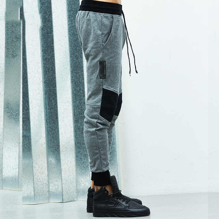 Skinny Mens Leisure Pants Streetwear , Cool Design Tight Fit Track Pants