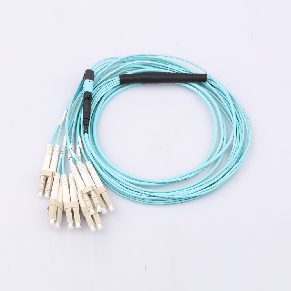 OM4 MTP Fiber Optic Patch Cord High Stability For 40G Networks
