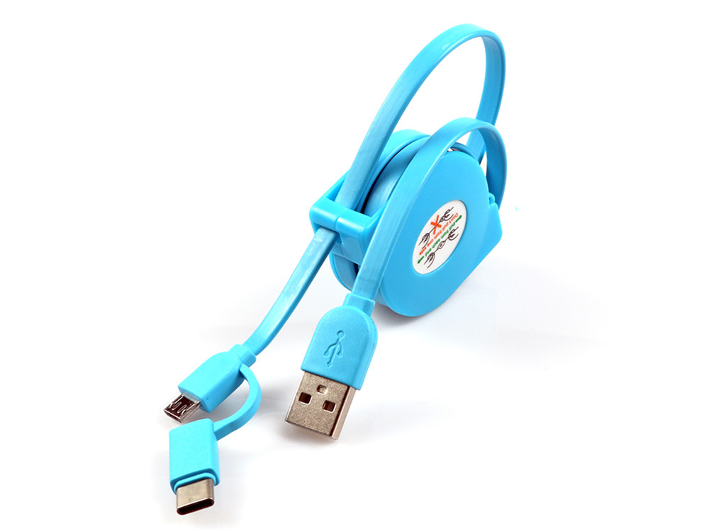 Super Heavy 2 In 1 High Speed USB Cable , 8 Pin Samrtphone USB Extension Wire