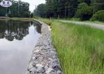 80x100 HoleTwisted Gabion Wall Baskets Galvanized Surface Treatment