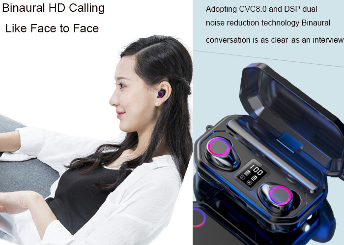 Wireless Earphones Bluetooth Sports Earbuds with 2000mAh Battery Mic Noise reduction