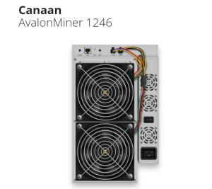 China Canaan AvalonMiner 1246 87T BTC Bitcoin Miner Asic wholesale