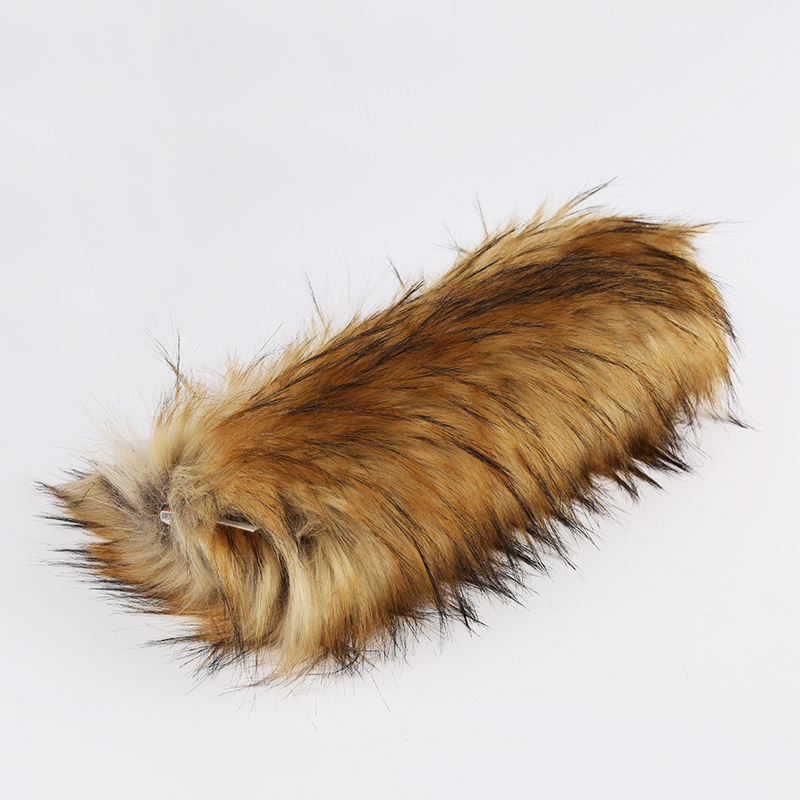 Tip Dye Murmasky Fluffy Long Pile Faux Raccoon Fur Fabric For Garments Density