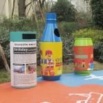 Outside Powder Coating 50gal Multi Compartment Trash Can
