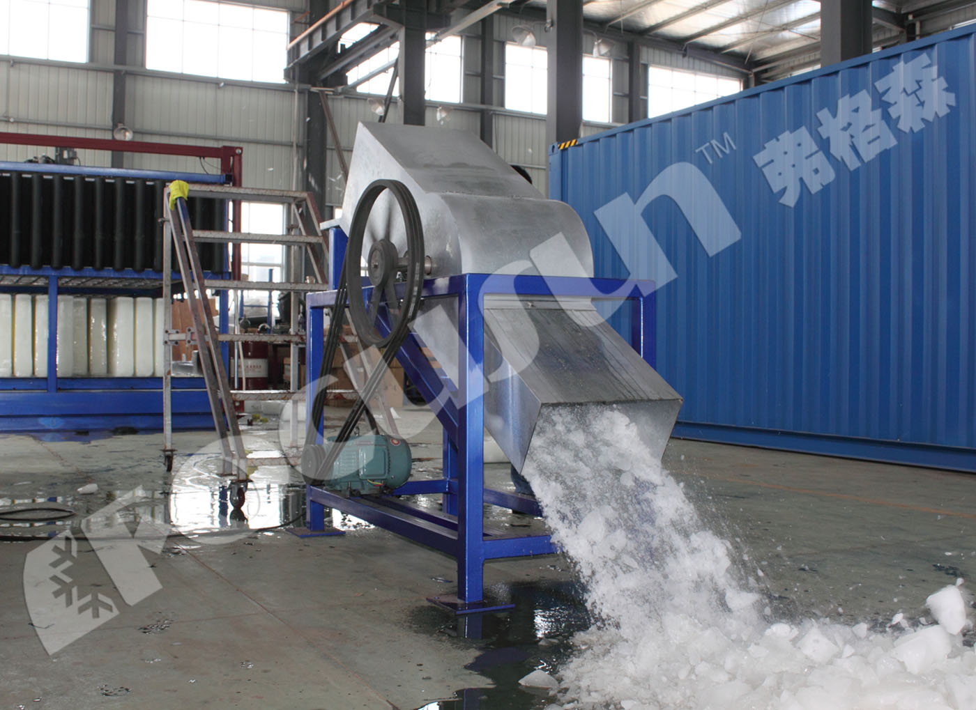 Other Ice Storage Capacity Required Compressor Stainless Steel 304 Block Ice Crusher