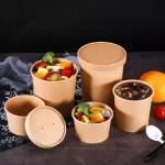 Desserts PE Coated 30ozDisposable Food Grade Biodegradable Eco Paper Food
