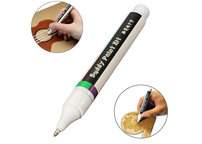RoHS Conductive Ink Pen 6 Ml Capacity , Electric Circuit Pen For DIY