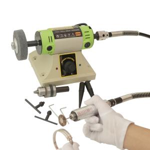 China TOKTOS 7200rpm Table Top Grinder Polisher 480W Bench Lathe Polisher wholesale