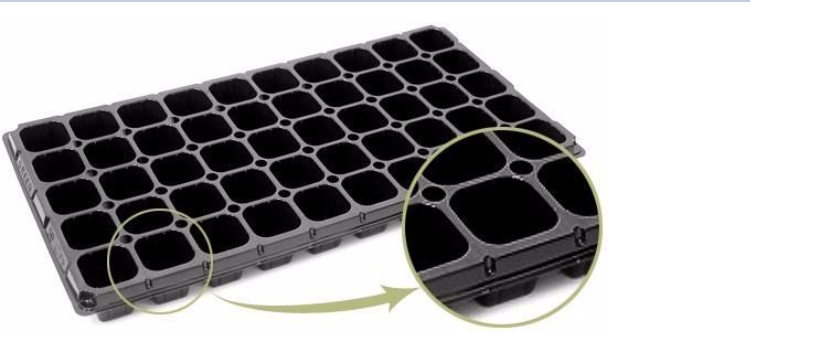 72 cells vacuum forming vegetable fruit nursery seed plastic trays