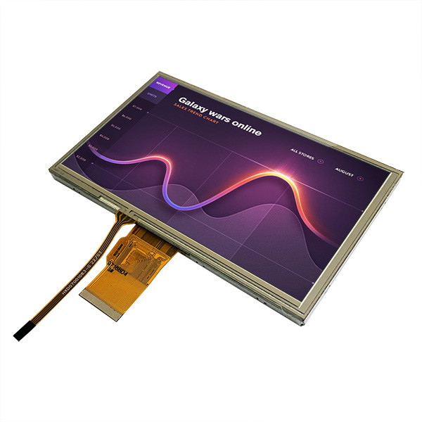 7 Inch TFT LCD 800x480 Dots Display RGB 24 Bit Interface With Resistive Touch Panel