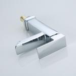 Square Stylish Bathroom Vessel Sink Faucet Brass Cartridge Vanity Basin Taps