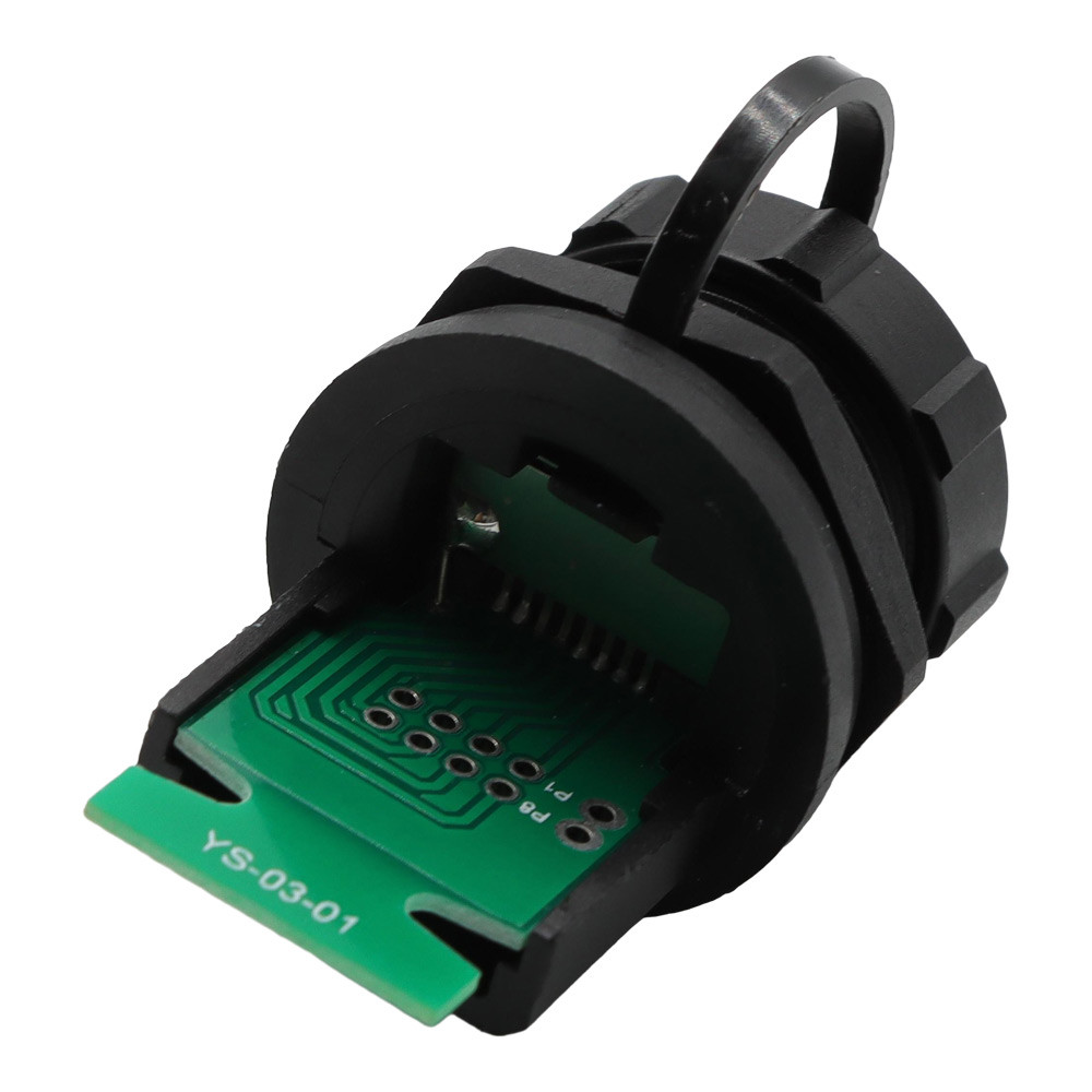 RJ45 Plastic Material Communication Cable Connectors For Networking