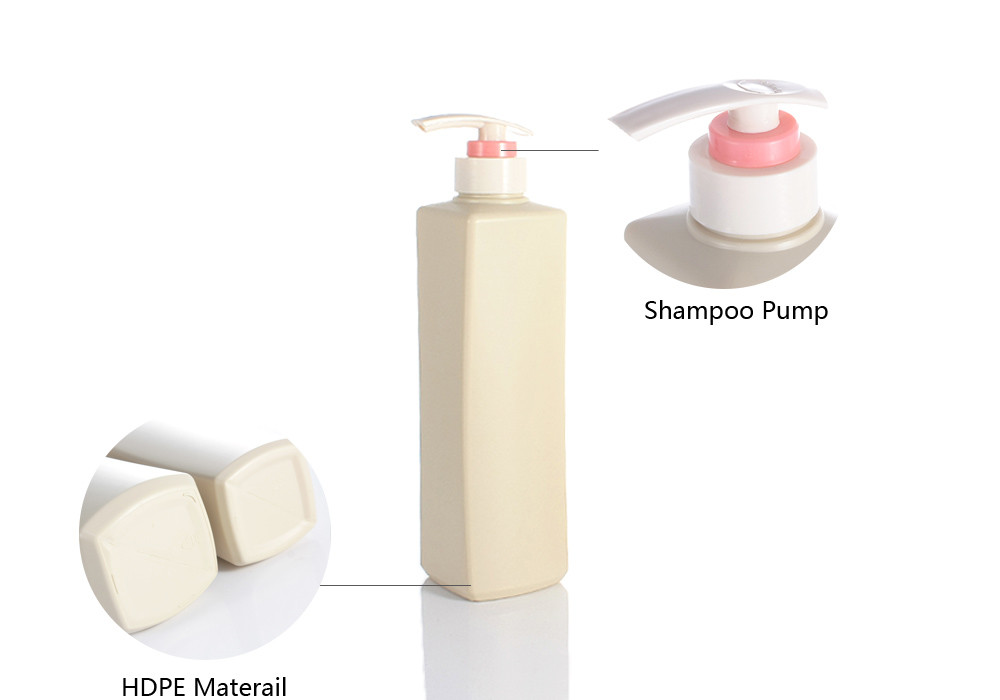 500ml 750ml Shower Gel Shampoo Packaging Bottle With PP Cap