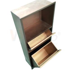 China Laser Cutting Metal Fabrication Brushed Custom Stainless Steel Shelves wholesale