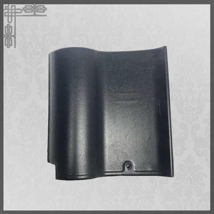 Spanish Coffee Brown Color Glazed Ceramic Roof Tiles Matt Surface 220*220mm