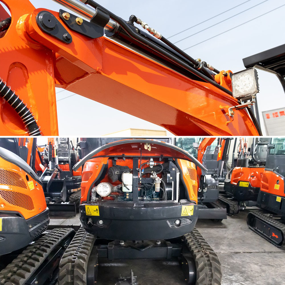 2500kg Hightop Micro Mini Digger Retractable Shoes Compact Mini Excavator