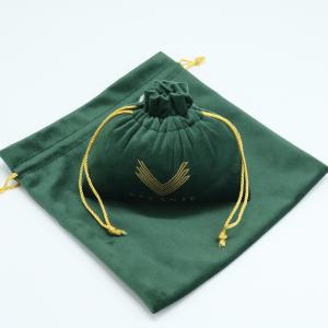 China Soft Velvet Drawstring Promotional Bag , 10x15cm Velour Shoes Bag wholesale