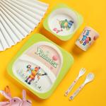 Kids Melmaine Dinnerware Set BPA Free Plastic Dishwasher Non Toxic