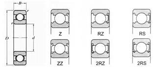 SR12-2RS Inch Stainless Ball Bearing with Snap Ring PS2 Grease