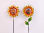 Solar Metal Flower Decorations Outdoor Plug In Decorations Tulip Flower