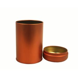 China Round Tea Metal Cans with Plus Lid wholesale