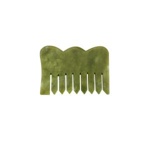 China Natural stone Gua Sha Comb Jade Body head massage wholesale