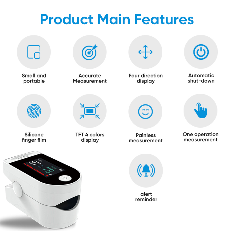 Medical Equipment Handheld Pulseoximeter Pulse Finger Oximetro Portable Oximeters