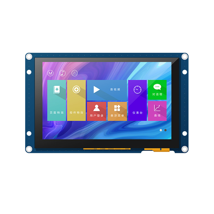 HMI Lcd Display Module Capacitive Touch 7 Inch Touch Tft Lcd 800x480 No Code Font Image