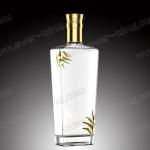 Screw Ropp Cap Glass Tequila Bottle Clear Empty Customed
