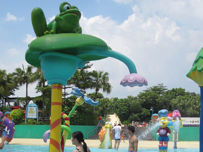 Playground Aqua Water Toys Fiberglass Dolphin Sprinkler For Splash Pad