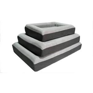 China Orthopedic Eggcrate Memory Foam Washable Dog Bed 91*58*18cm wholesale