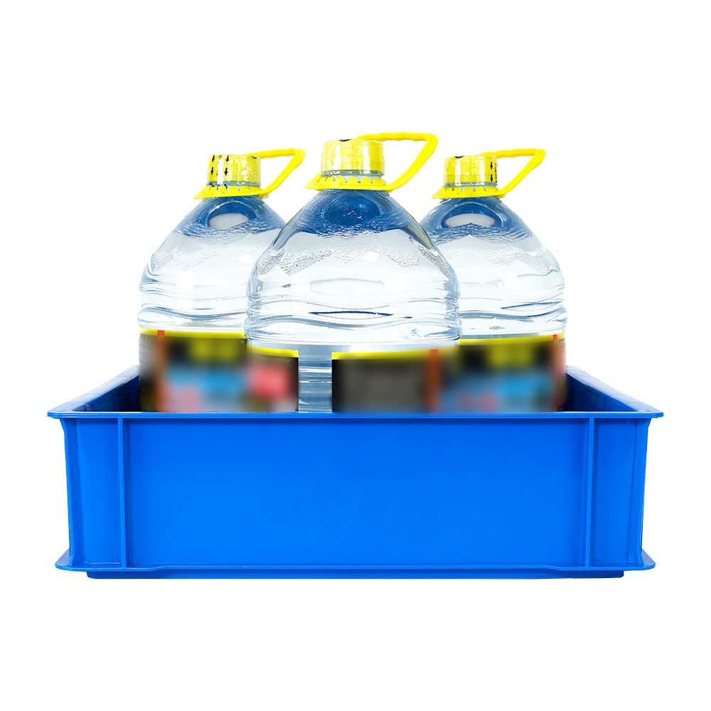 Supermarket Plastic Fruit Stacking Crate with Customized Logo and Solid Material